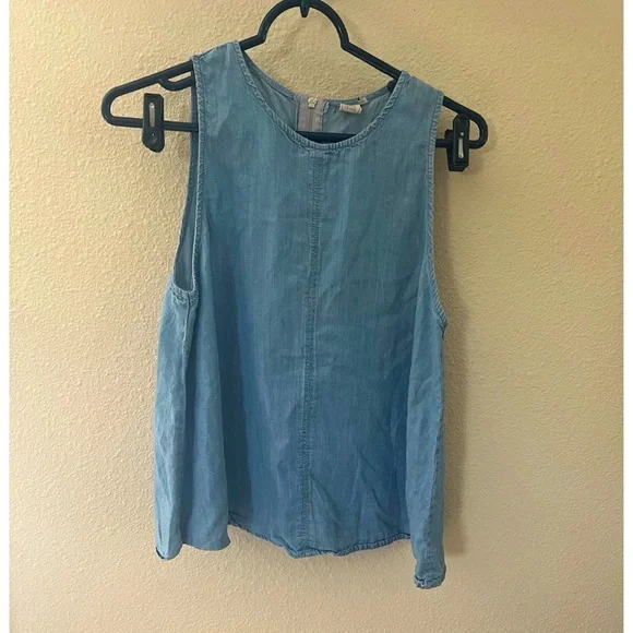 Paper Crane Denim Tank - Picture 1 of 3